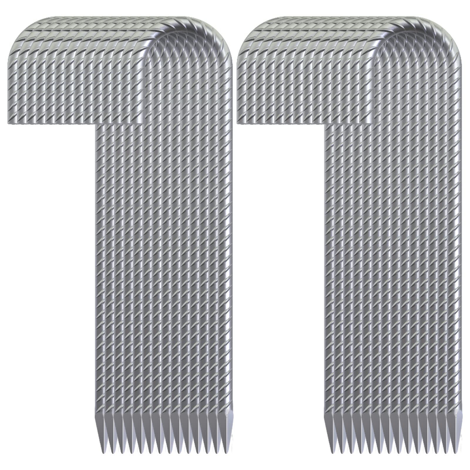 OK5STAR Rebar Stakes 16in pack front view highlighting sturdy ground anchors for outdoor setups