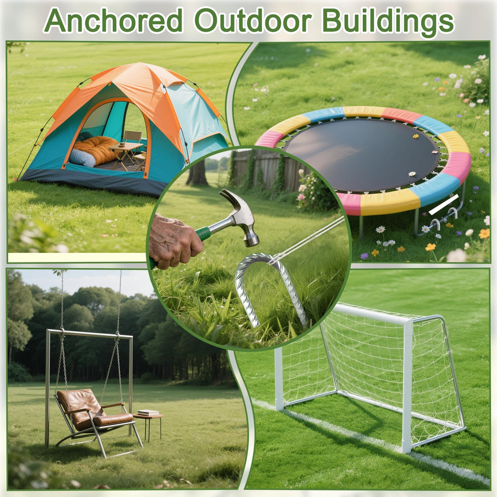 OK5STAR Rebar Stakes used with a bounce house for secure anchoring