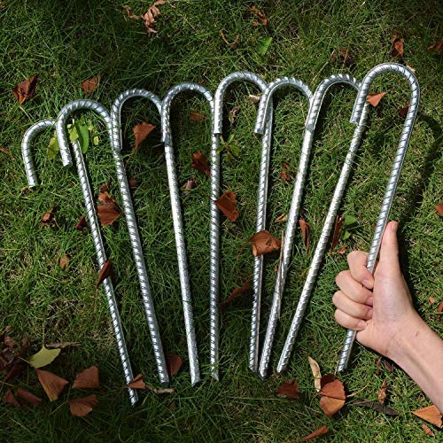 OK5STAR Rebar Stakes securing a chain-link fence with reliable ground anchors