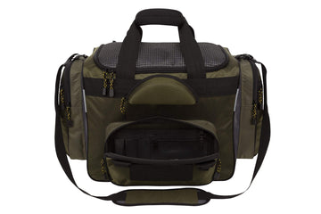 Okeechobee Fats Fisherman Deluxe front pocket with internal organizer for tools.