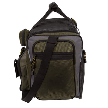 Okeechobee Fats Fisherman Deluxe non-slip bottom and padded shoulder strap for steady carrying.