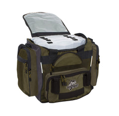 Okeechobee Fats Fisherman Deluxe exterior sunglasses pocket for quick eyewear access.