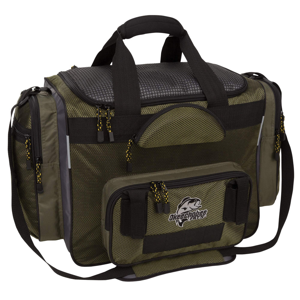 Okeechobee Fats Fisherman Deluxe top-loading main compartment for smooth gear access.