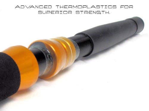 OKIAYA composite-fiber main shaft close-up for sensitive bite detection
