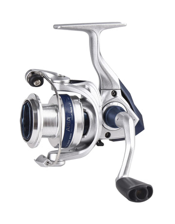 Okuma Aria ARIA-5000a reel closeup showing corrosion-resistant graphite frame and smooth drag