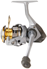 OKUMA Avenger reel brass pinion gear detail demonstrates precise gearing for smooth retrieves.