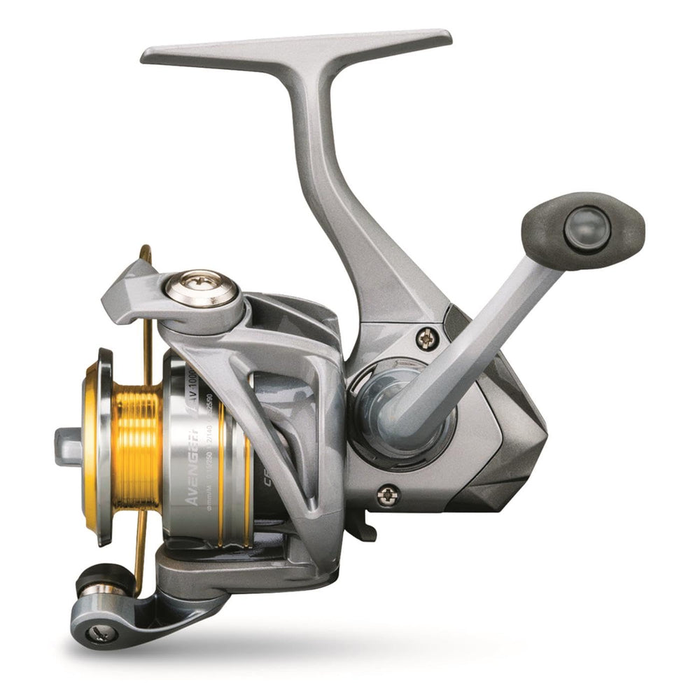 Okuma Avenger reel drag system close-up demonstrates precise multi-disc drag performance.