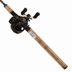 Okuma Aveon AE-C-762L-15D graphite rod with cork foregrip and full cork butt for comfort.