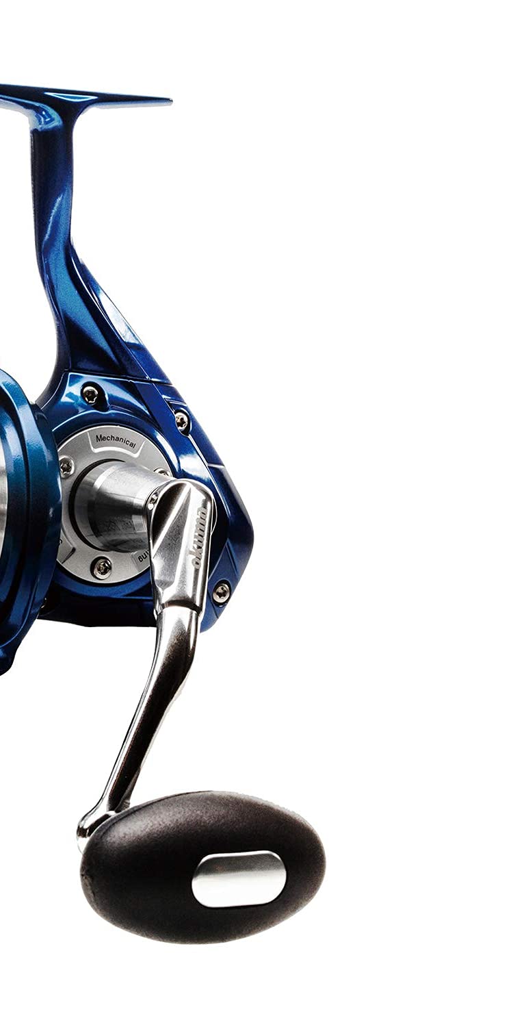 Okuma Azores Mechanical Stabilizing System aligns gears for braided line reliability.