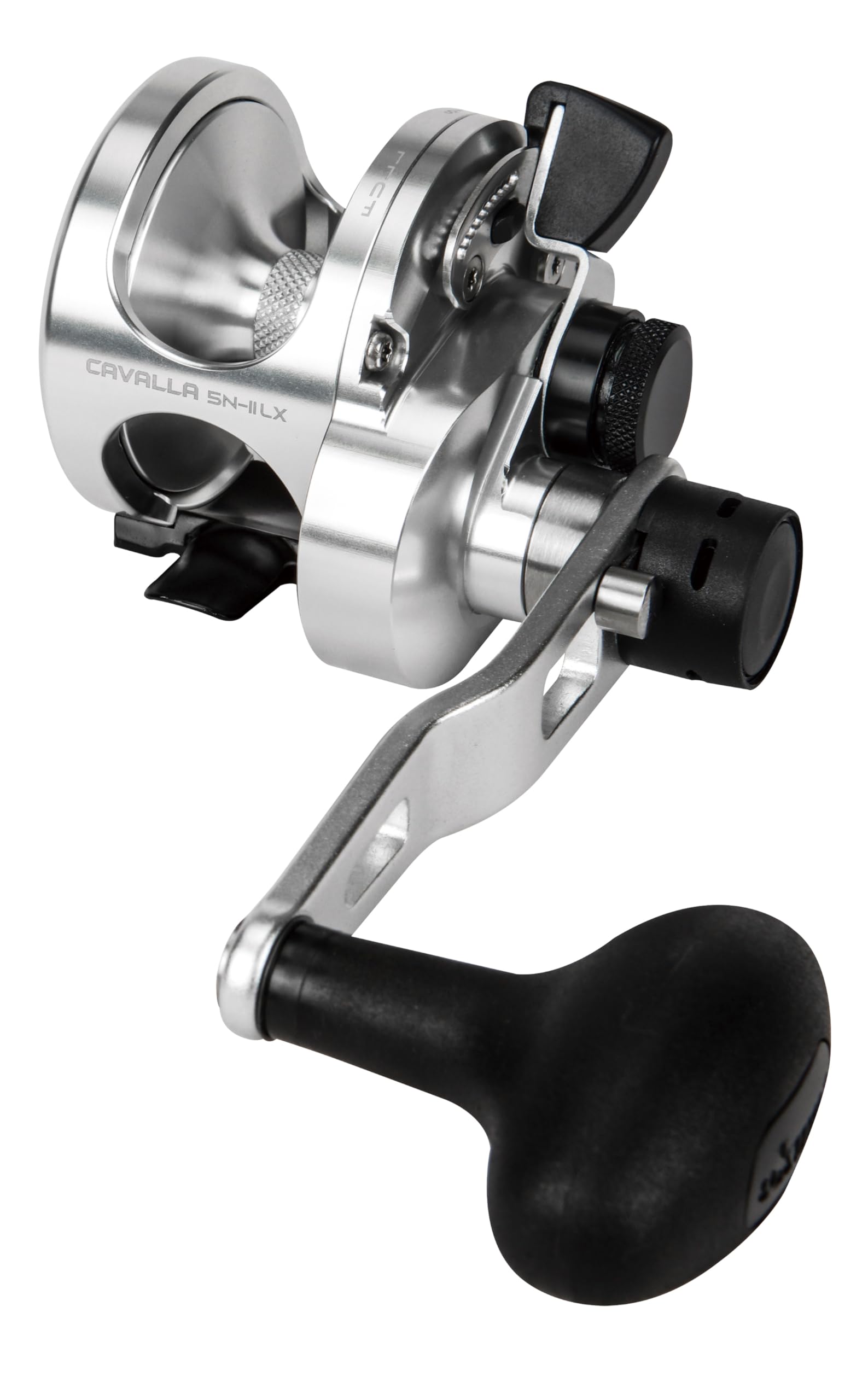Okuma Cavalla frame and spool highlight durable 6061-T6 aluminum construction.