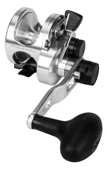Okuma Cavalla frame and spool highlight durable 6061-T6 aluminum construction.