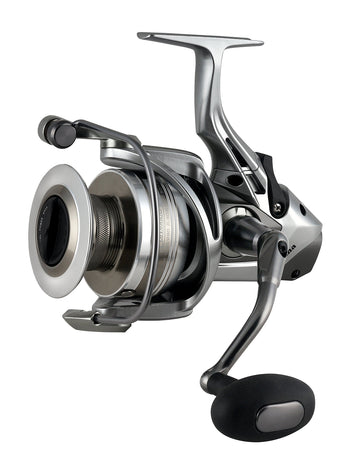 Okuma CDX-55 Coronado side view shows ambidextrous handle for versatile use.
