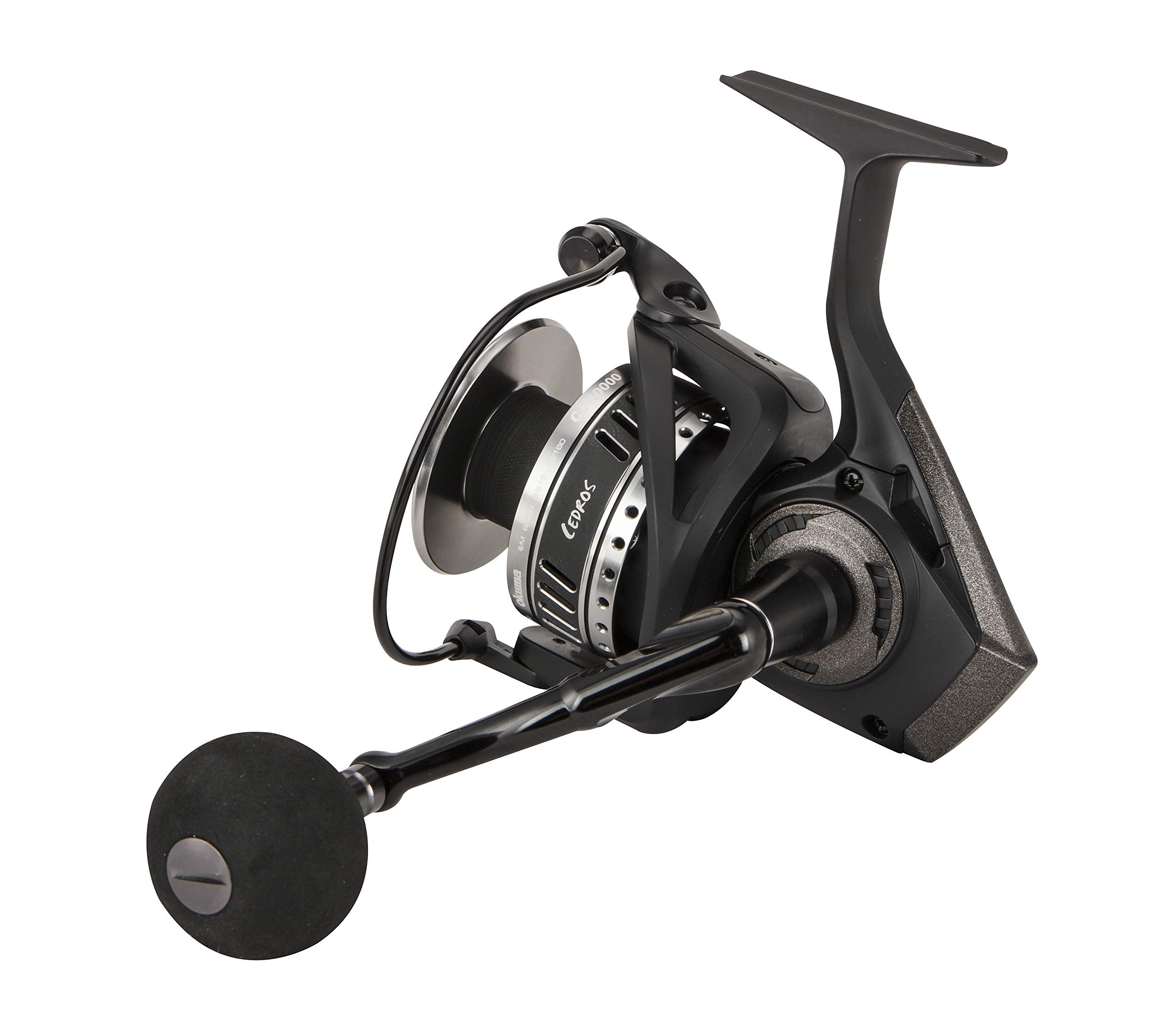 OKUMA Cedros aluminum handle customization offers precise control during fast retrieves.