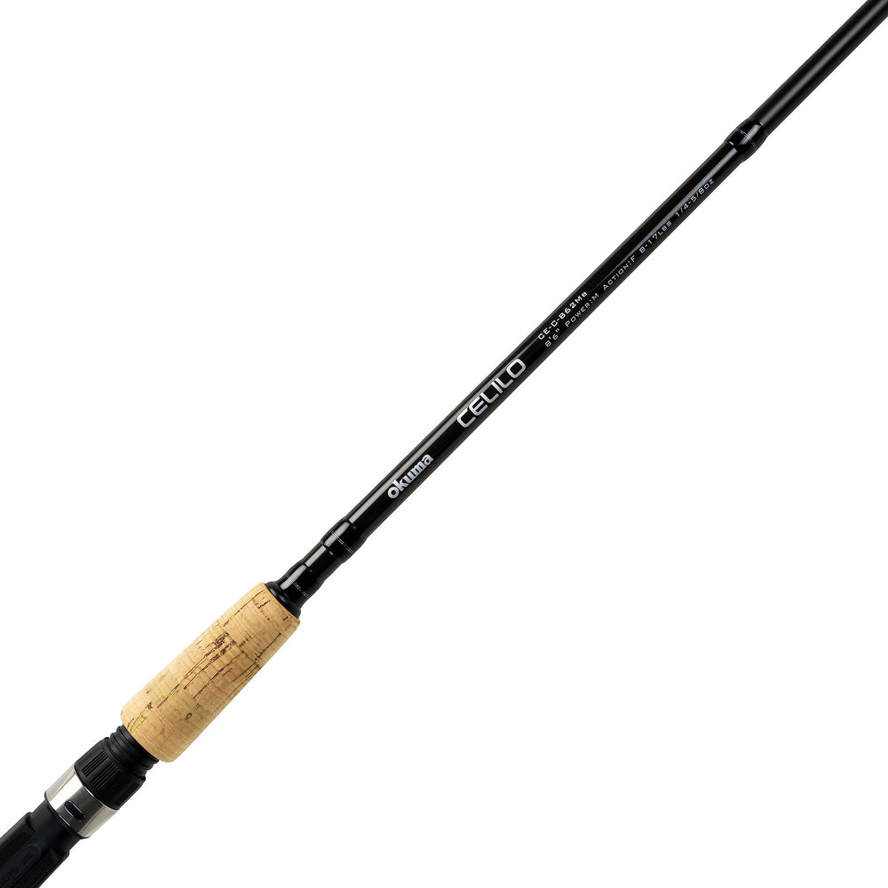 Okuma Celilo titanium oxide guides highlighting smooth line flow for longer casts.