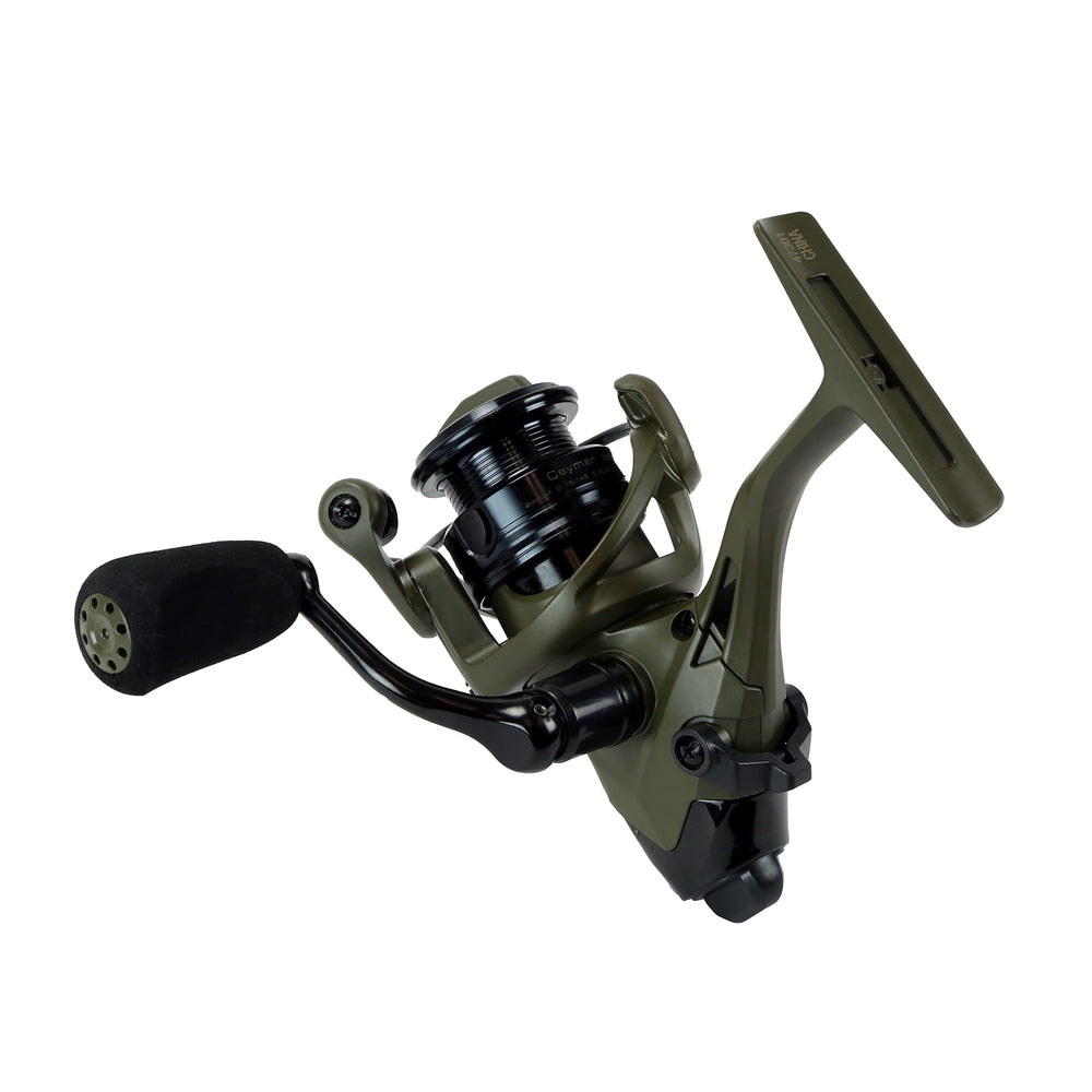 Okuma Ceymar ODTF-4000A green drag system ensures consistent tension.