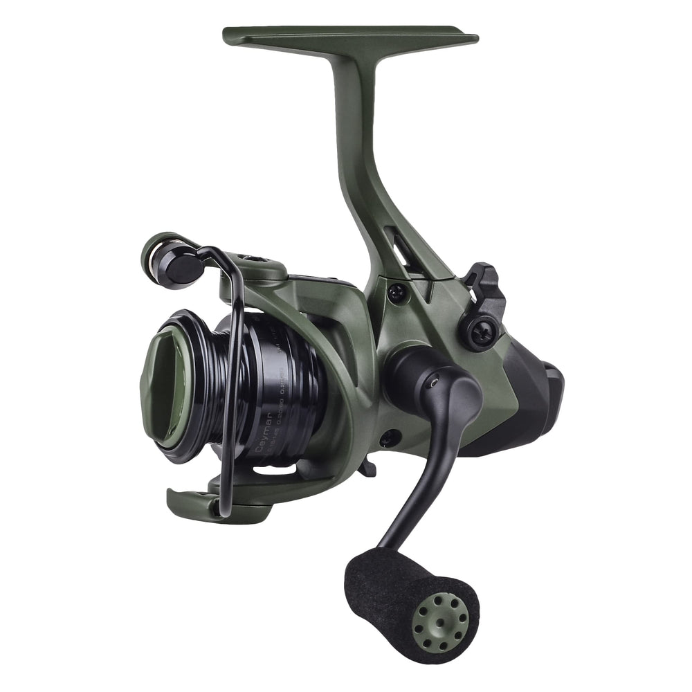 Okuma Ceymar ODTF-4000A green spool for smooth casts and reliable line control.