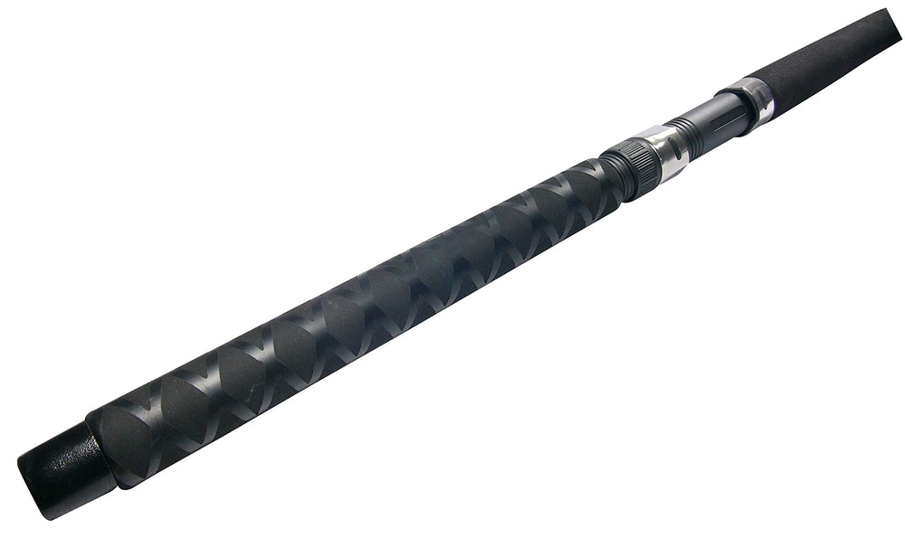 OKUMA Classic Pro GLT Striper rod handle and guides, titanium oxide inserts, smooth casting and durability.