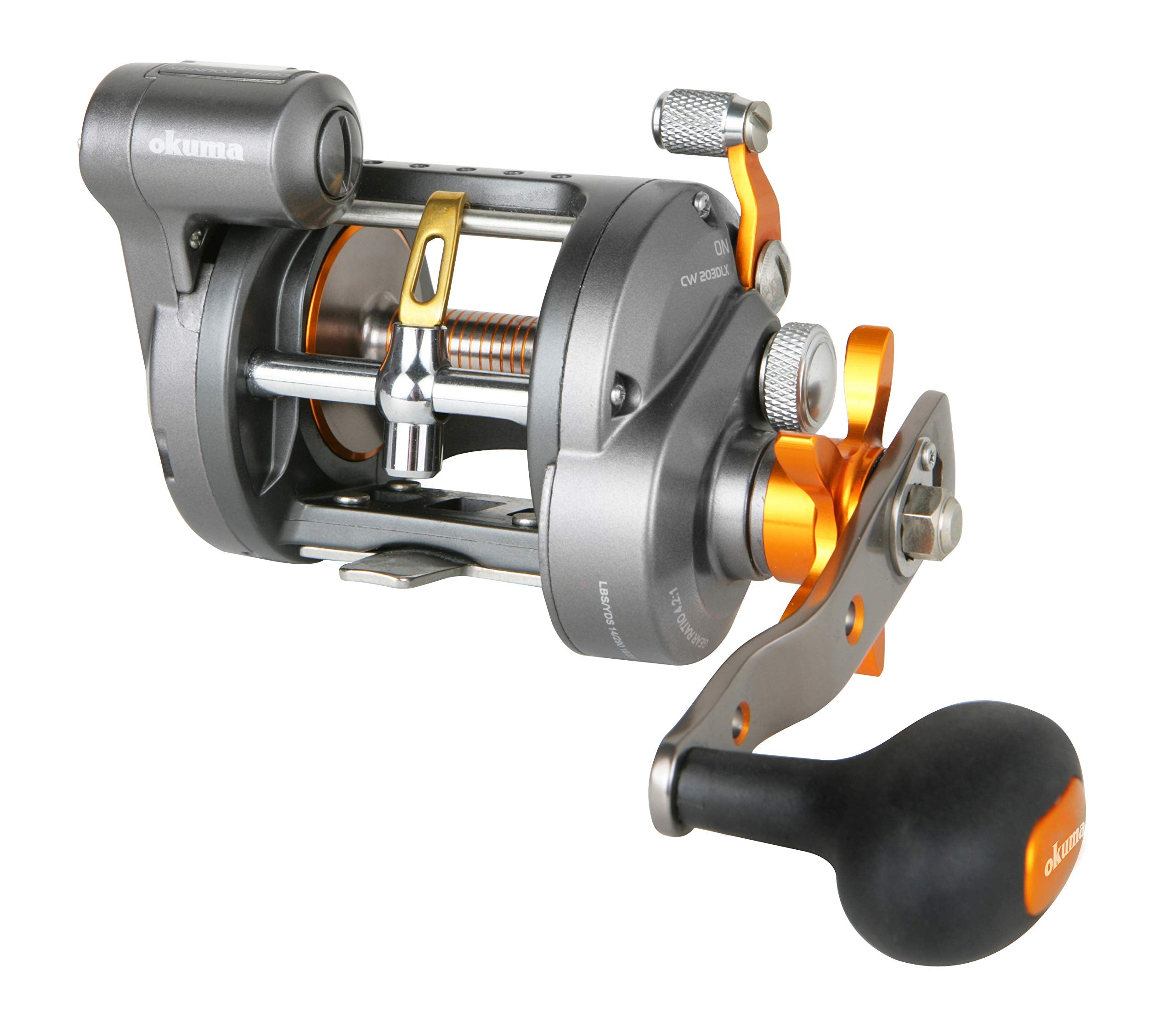 OKUMA CW-153DLX linecounter display for accurate depth tracking on deep-water trips