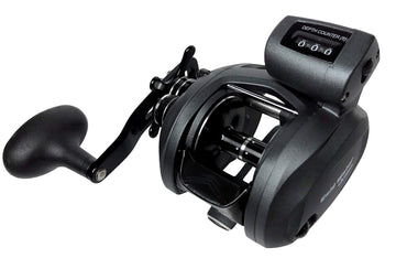 OKUMA Coldwater SS LowProfile front view highlights compact saltwater design for versatile fishing.