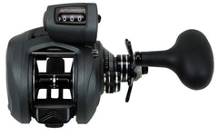 Okuma Coldwater SS low-profile reel front view highlights durable gears for tough retrieves.