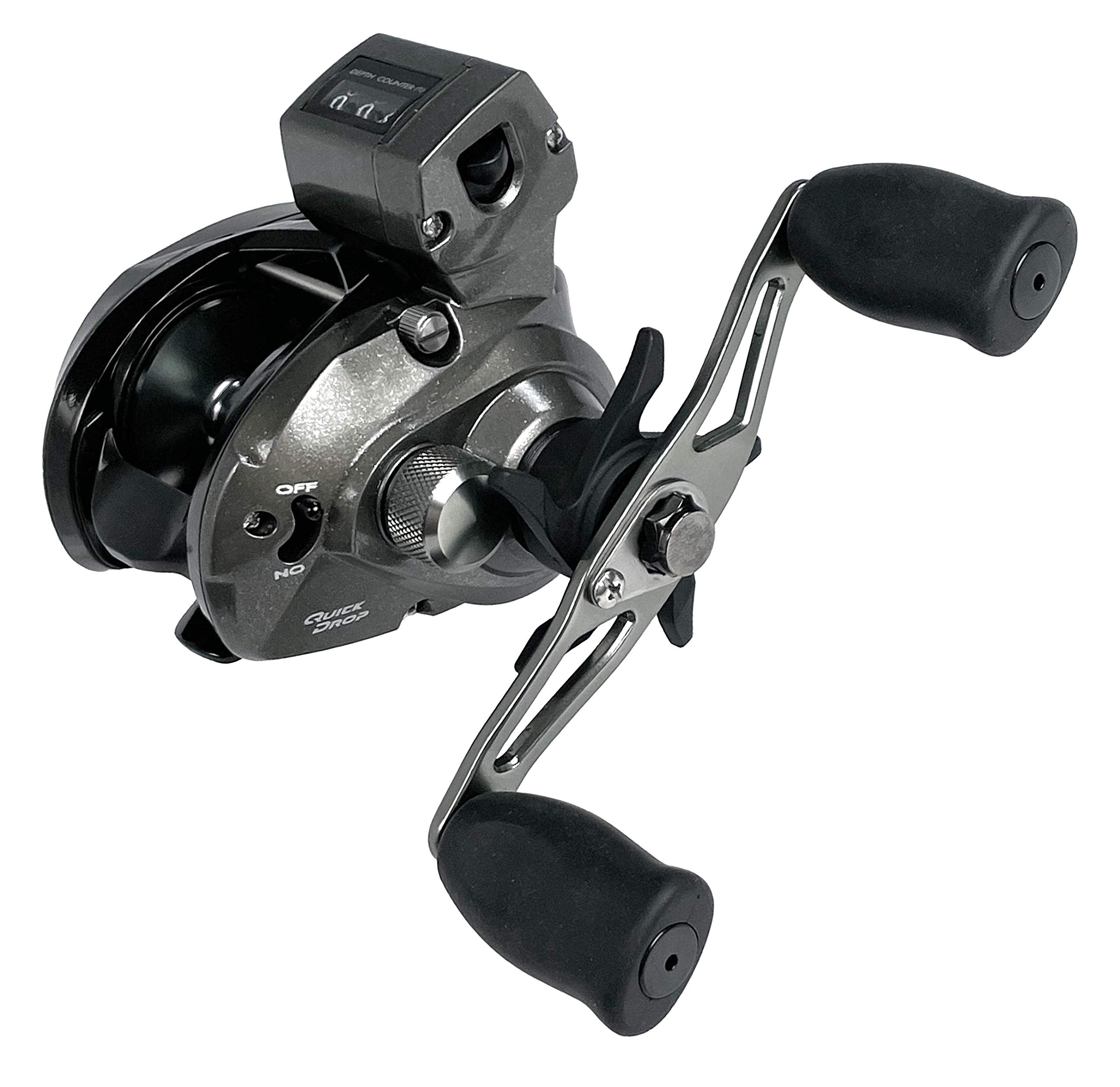 OKUMA CV-163D Convector reel with compact low-profile design for versatile fishing.