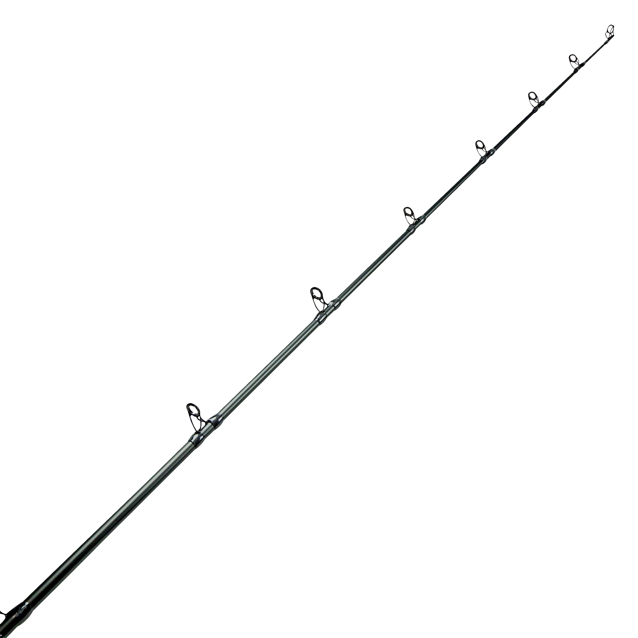 Okuma Deadeye Classic cork grip and EVA foregrip reduce rod twisting during fights