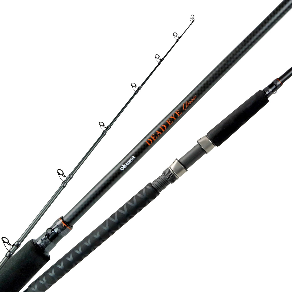 Okuma Deadeye Classic walleye trolling rod with rugged grip for stable casting and trolling