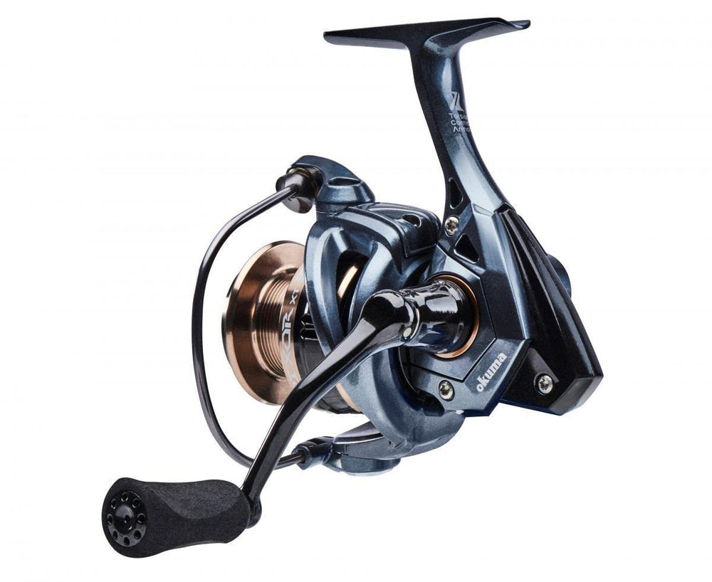 Okuma Epixor XT 40 brass disc bail for reliable, smooth bail operation.