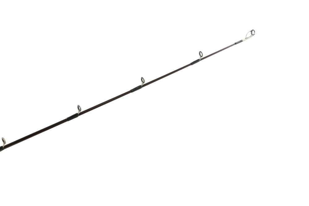 OKUMA Merlot rod on a boat for versatile saltwater use.