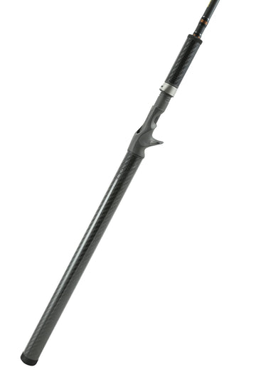 Okuma Guide Select Pro MH 2-Piece action shot with 10-25 lb and 1/2-5 oz range.