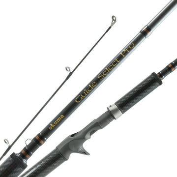 Okuma Guide Select Pro MH 2-Piece rod profile showing ultra-sensitive blank for precise feel.