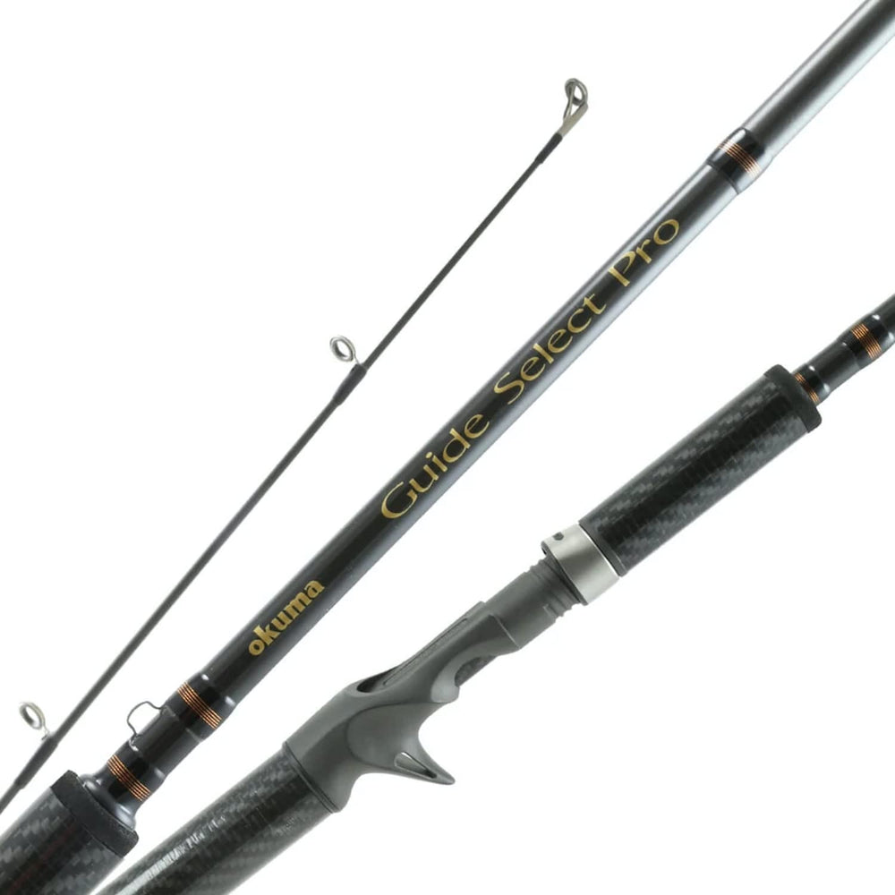 Okuma Guide Select Pro MH 2-Piece rod profile showing ultra-sensitive blank for precise feel.