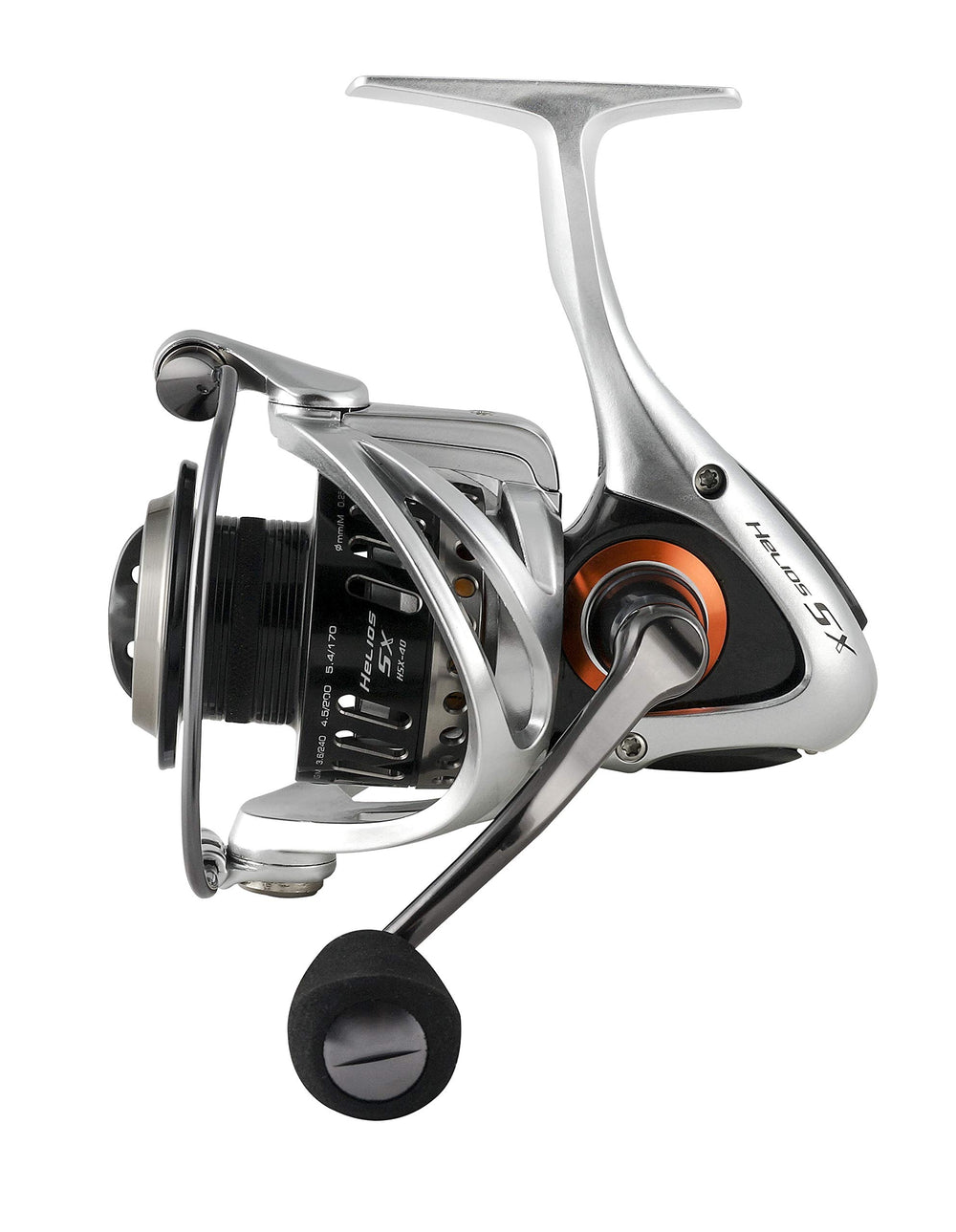 Okuma Helios SX HSX-40S rotor closeup highlighting lightweight carbon fiber armor for rigidity.
