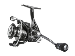 OKUMA ITX-1000H spinning reel side view shows rugged construction for demanding fishing.