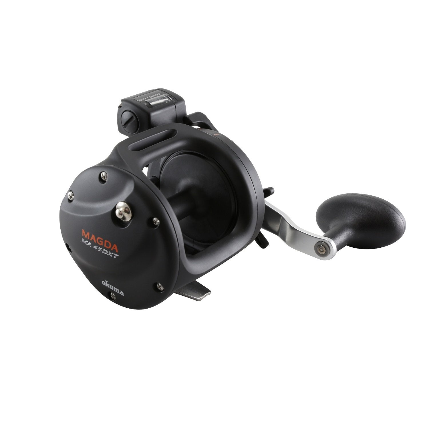 Okuma Magda Pro DXT linecounter reel in black with precise line tracking