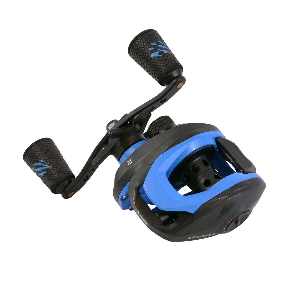Okuma Serrano reel magnetic cast control enables smoother spool slowdown for controlled casts.