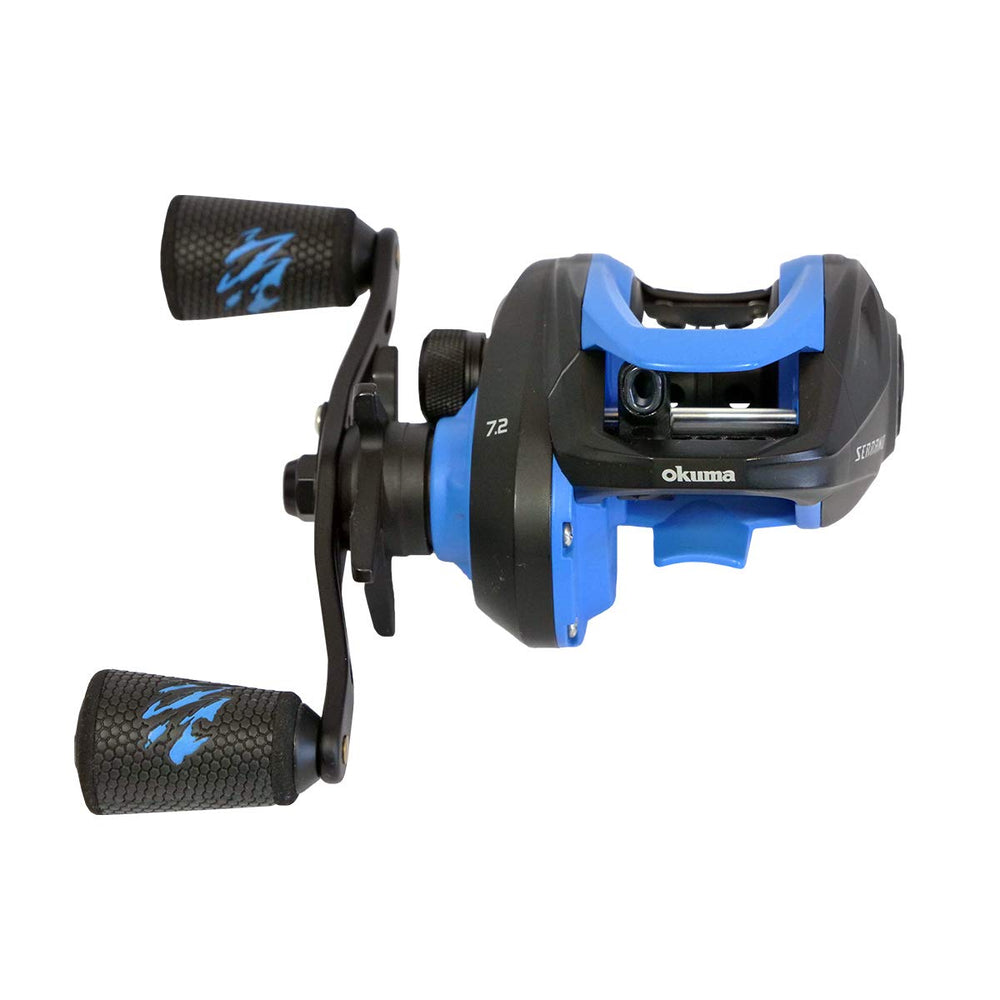 Okuma Serrano SRN100-A right hand reel with graphite frame and spool