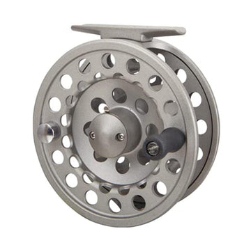 OKUMA SLV-78b reel close-up highlighting diecast aluminum frame and smooth drag.