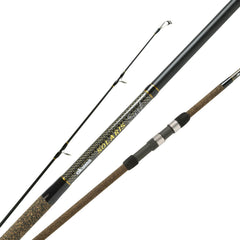 OKUMA Solaris SSX-S-1202H 12ft heavy rod with angled SeaGuide guides for braided lines.