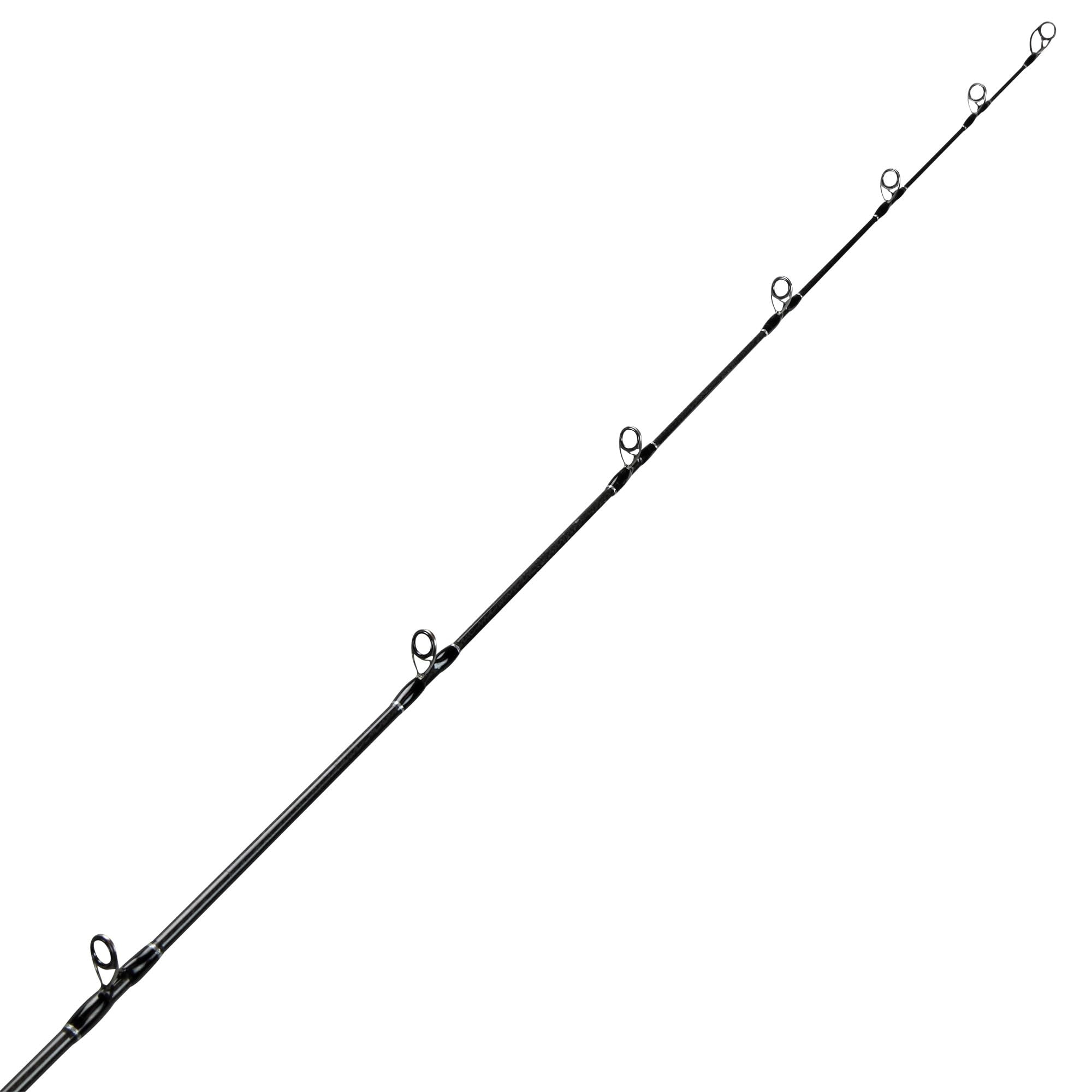 Okuma Tesoro TPE grips provide secure control during fast jigging sessions