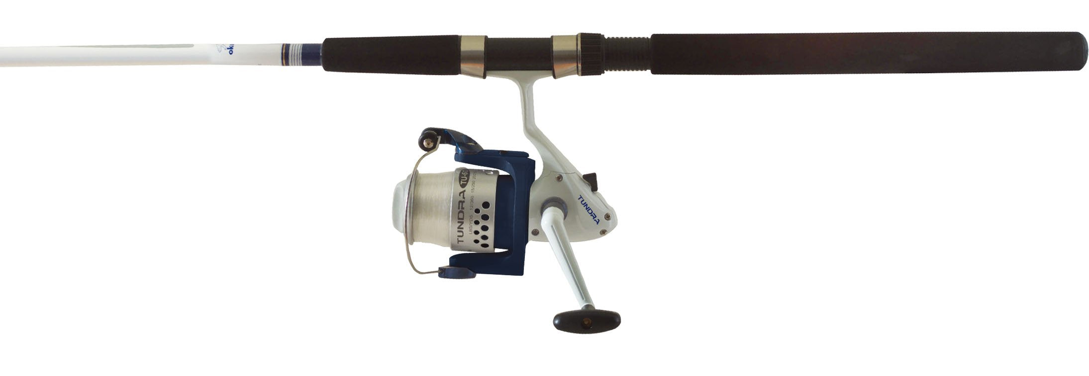 Okuma Tundra combo with 7-foot spinning reel, ideal for heavy-duty pier fishing and big fish landings
