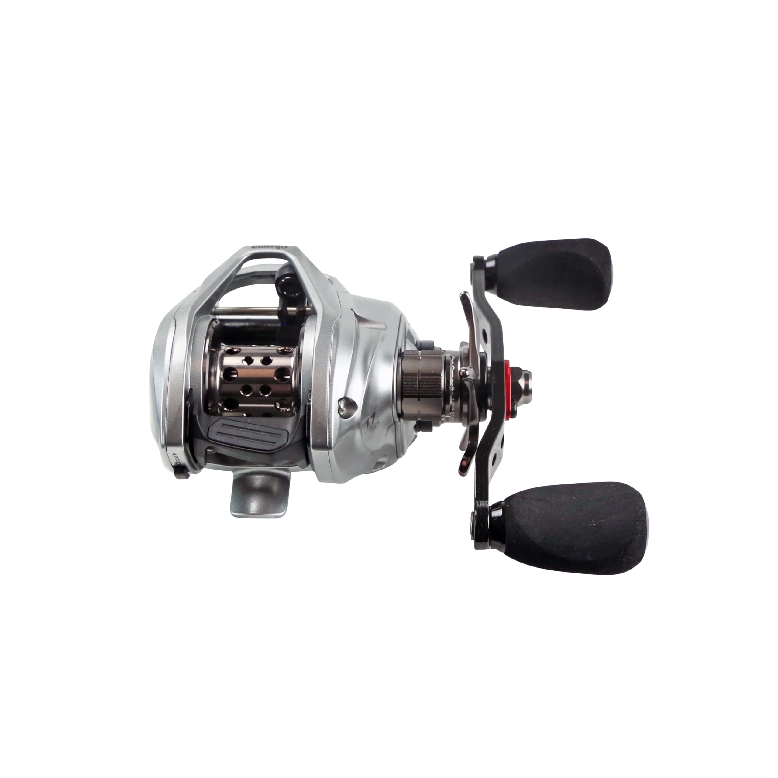 Okuma X-Series reel diecast frame for rigidity and smooth handling.