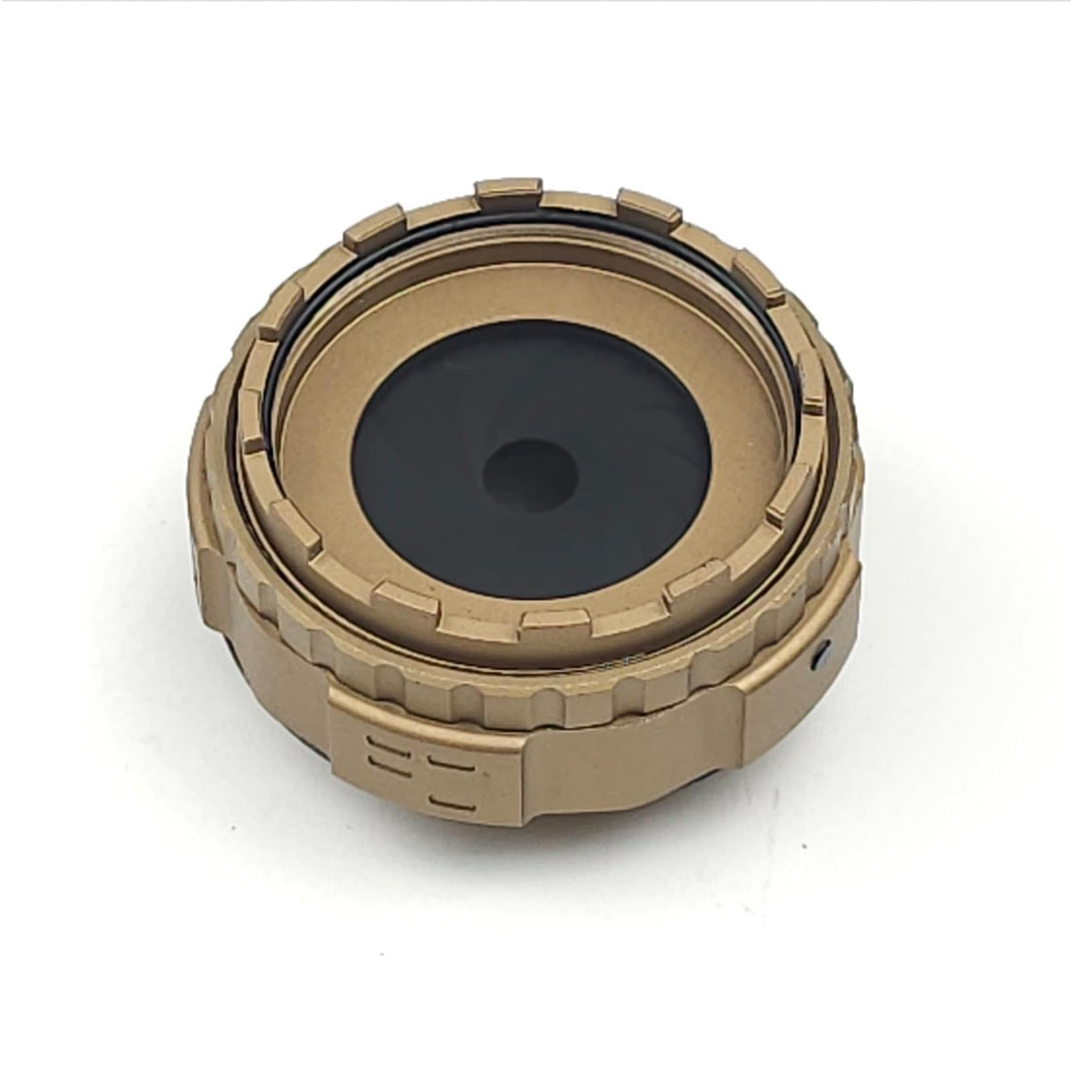 OkYass PVS-14 adjustable iris cap enables precise light control for nighttime viewing.