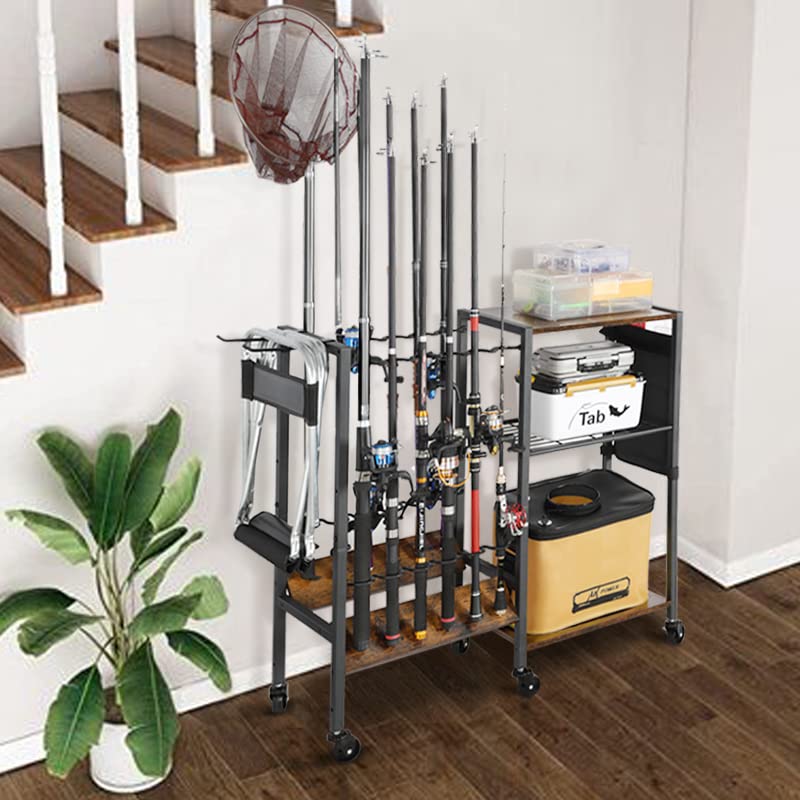 Olakee accessories storage helps keep nets and tackle organized.
