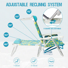 Large adjustable headrest and shoulder strap for easy carrying and comfort.