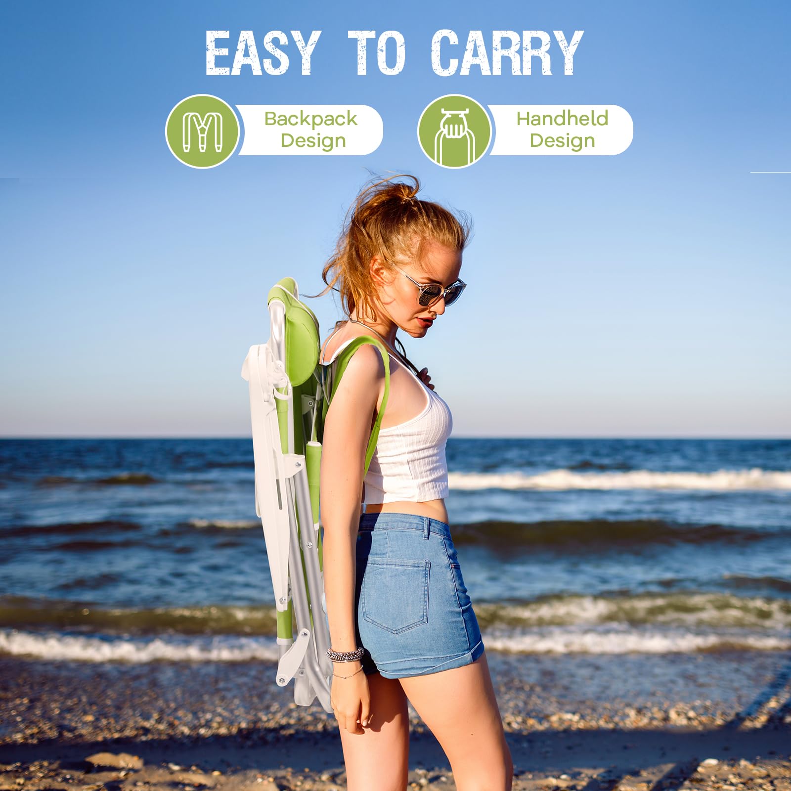 Old Bahama Bay backpack beach chair rust proof tubes for saltwater environments