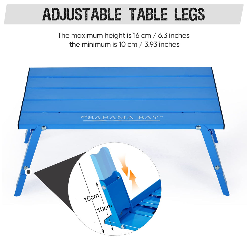Old Bahama Bay foldable table with carry bag for travel