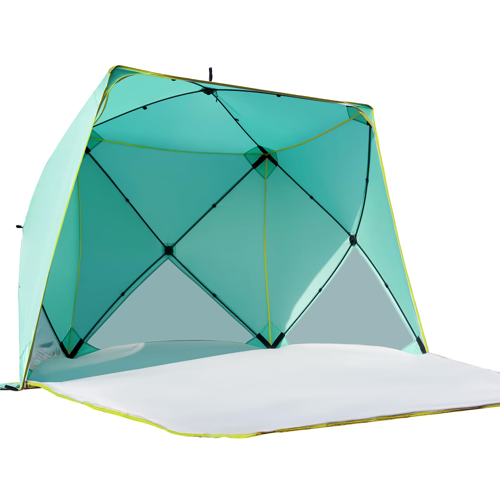 Old Bahama Bay pop-up beach tent with front extension for extra shade and space.