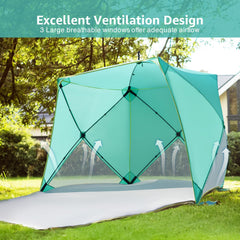 Old Bahama Bay pop-up beach tent with UPF50+ protection and cooling shade.
