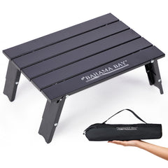 Old Bahama Bay Ultralight Mini Table folded in its carry bag for easy travel.